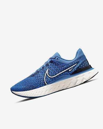 Nike React Infinity Run Flyknit 3 Azules Negros Azules | MX 2911